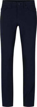 HUGO BOSS Slanke herenjeans met 5 zakken (Blauw)
