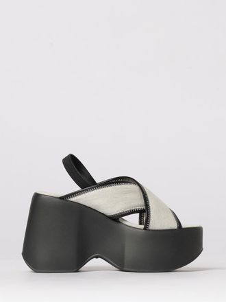 Vic Mati&eacute; Sandalo con zeppa Vic Mati&eacute; in denim di cotone