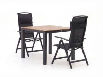Forza Furniture Forza Capri/Fidenza 90cm dining tuinset 3-delig verstelbaar