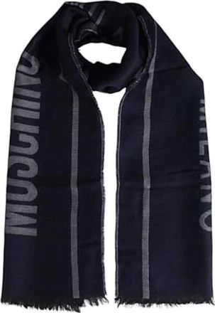 Moschino Elegante Sjaal - Heren - Wintersjaals - Zwart - ONE Size - Wol - Accessoires