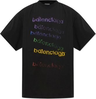 Balenciaga Camiseta con logo - Tops - Hombre - Negro - 2XL