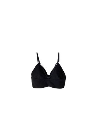 Alexander Wang Black Stretch Faille Triangle Bralette Size M