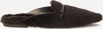 Brunello Cucinelli Shearling Ballerinas with Precious Bar Female 37