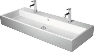 Duravit Lavabo Duravit Vero Air, 120x47cm, con rebosadero, 2 agujeros