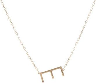 Alex and Ani Gold Elongated Initial Pendant Necklace in Gold - E at Nordstrom