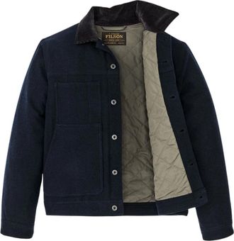 Filson Heren, Jassen, Blauw, Maat: XL Katoen