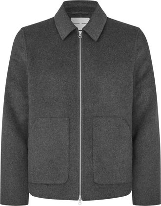 Sams&oslash;e & Sams&oslash;e Dark Grey Sapaulo Melange Casual Jacket