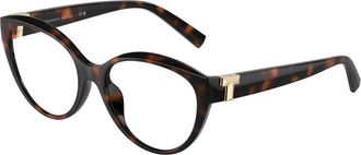 Tiffany & Co. Stijlvolle Bril in Zwart - Dames - Brillen - Bruin - 52 MM - Accessoires