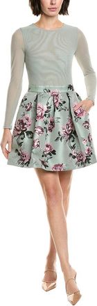 Alice & Olivia Chara Pleated Party Dress