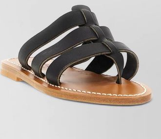 K.Jacques leather flip-flop sandals