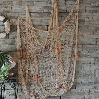 OEM Red De Pesca Decorativa, Estilo Playero Y Costero, Decoraci&oacute;n De Pared Con Conchas Marinas, Decoraci&oacute;n De Puerta Estilo Mediterr&aacute;neo, Pegatinas De Est