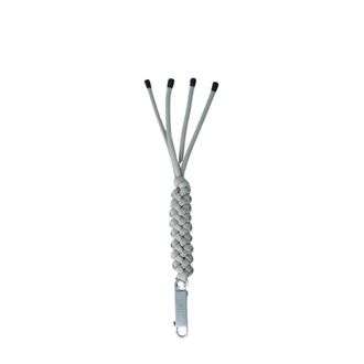 Moncler Keyrings, unisex, Beige, Size: ONE SIZE Braided Rope Keychain