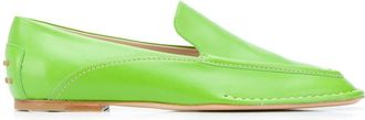 Tod's Loafers met reli&euml;f-detail - Groen