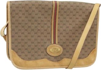 Gucci Pre-owned Cross Body Bags, female, Beige, Size: ONE SIZE Pre-owned Plastic Cross Body Bag