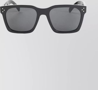 Celine square frame sunglasses dark lenses metal accents