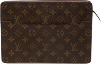 Louis Vuitton Pre-owned Clutches, male, Brown, Size: ONE SIZE Pre-owned Pochette Homme