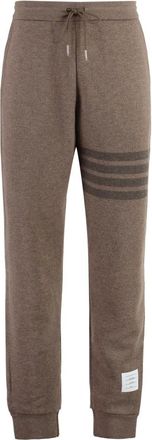 Thom Browne Gestreept Virgin Wool Track Pants - Heren - Sweatpants - Bruin - XL - Broeken