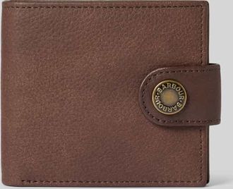 Barbour Portemonnaie und Kartenetui aus echtem Leder im Set in Mittelbraun, Größe 1