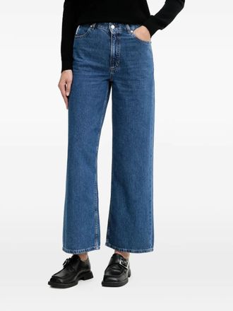 Marc O'Polo Jeans met riemlus en zak - Blauw