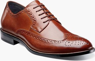 Stacy Adams Mens Garrison Dress Shoes In Cognac