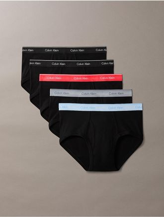Calvin Klein Mens Cotton Classics 5-Pack Brief - Black - XL
