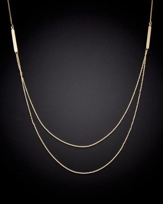 Italian Gold, Inc 14K Italian Gold Bar Necklace