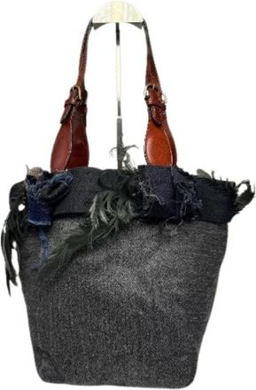 Marni Pre-owned Wollen Bucket Bag - Dames - Vintage Tas - Veelkleurig - ONE Size - Wol - Vintage