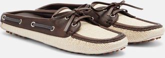 Brunello Cucinelli Monili canvas mules