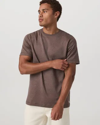 Vuori Clothing Short Sleeve Ponto Performance T-Shirt | Elm Heather | Medium