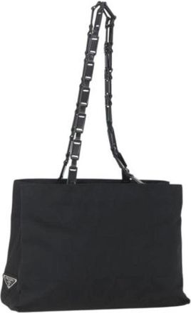 Prada Pre-owned Tote Bags, female, Black, Size: ONE SIZE Pre-owned Vintage Tote Bag