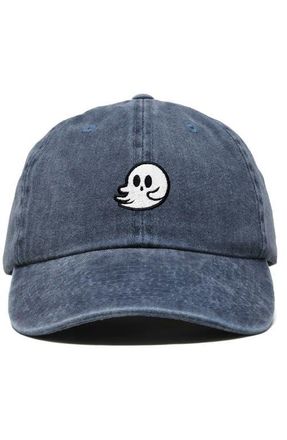 Dalix Whisper Ghost Dad Cap in Washed Navy Blue at Nordstrom