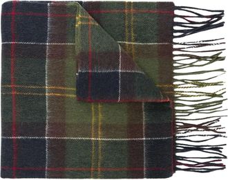 Barbour Tartan Sjaal - Heren - Wintersjaals - Groen - ONE Size - Wol - Accessoires