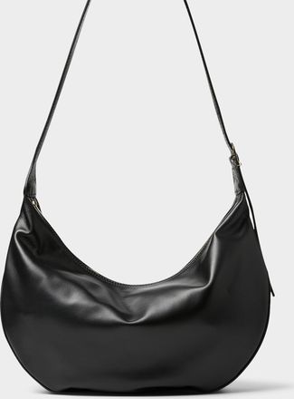 Simons Womens Textured-leather rounded hobo bag Exclusive collection from Italy