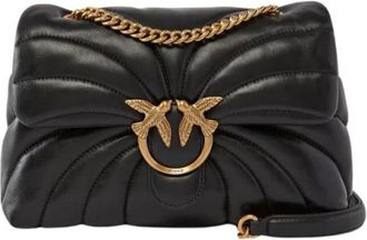 Pinko Pinko, Dames, Tassen, Zwart, Maat: ONE Size Leer
