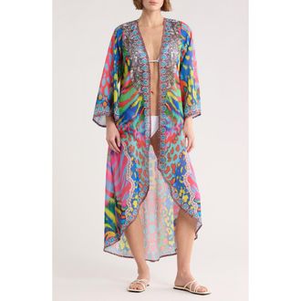 Ranee&rsquo;s Longline Duster in Multicolor at Nordstrom Rack, Size One Size Oz