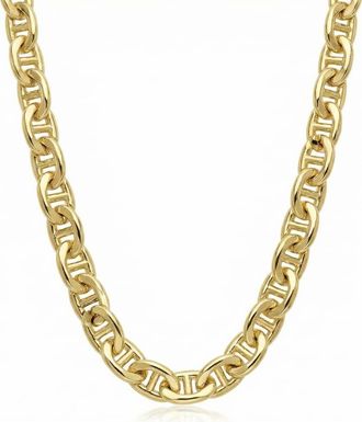 Pompeii3 Fremada 14k Yellow Gold Filled Mens 5.9mm Mariner Link Chain Necklace
