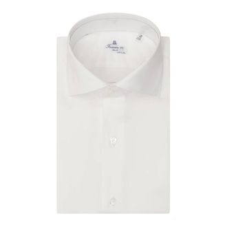 Finamore Camicia Cress con colletto classico - - Shirts - Uomo - Bianco - XL