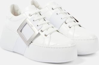 Roger Vivier Viv Skate leather sneakers