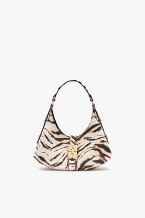 Ganni White Small Kat Bag in Zebra