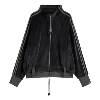adidas x Song For The Mute 006 Velvet Relaxed Track Jacket Black KC0317