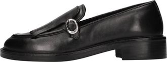 Emanuelle Vee Schoenen, Dames, Zwart, 41 EU, Leer, Leren Moccasins