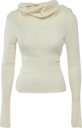 Jacquemus Trui met diepe hals - Beige