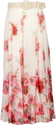 Zimmermann Lightburst Maxi Rok - Dames - Maxi Rokken - Veelkleurig - 2XS - Katoen - Rokken