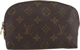 Louis Vuitton Pre-owned Clutches, female, Brown, Size: ONE SIZE Pre-owned Vintage Monogram Canvas Pouch