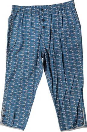 Dolce & Gabbana Blauwe Haai Print C&ocirc;te Crop Strandkleding Zwemkleding