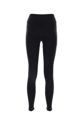 Balenciaga Womens Black Stretch Nylon Leggings Blackreflective Exterior: Elastane