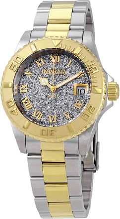 Invicta Angel Silver Glitter Dial Two-tone Ladies Watch 22709
