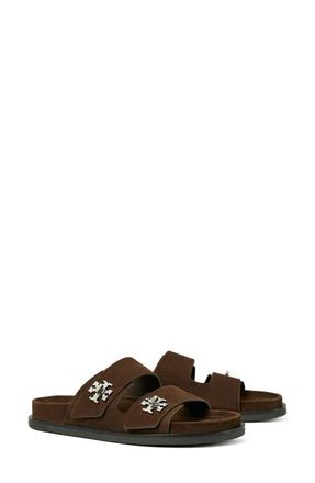 Tory Burch T Lock Sport Slide Sandal in Cocoa at Nordstrom, Size 10.5