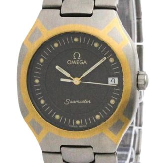 Omega Vintage, unisex, Grijs, ONE Size, Pre-owned Seamaster 396.1022 Polshorloge
