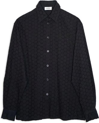 Soulland Carl Anglaise Overhemd - Dames - Overhemden - Zwart - Xs/S - Katoen - Overhemden